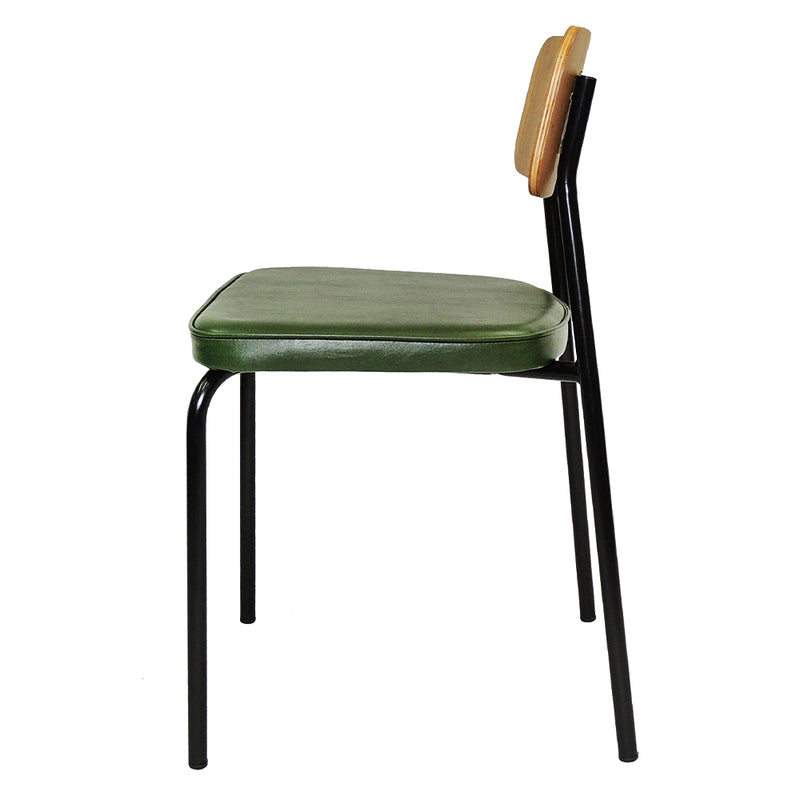 Cadeira Student Decorativa Verde Confortavel Overseas