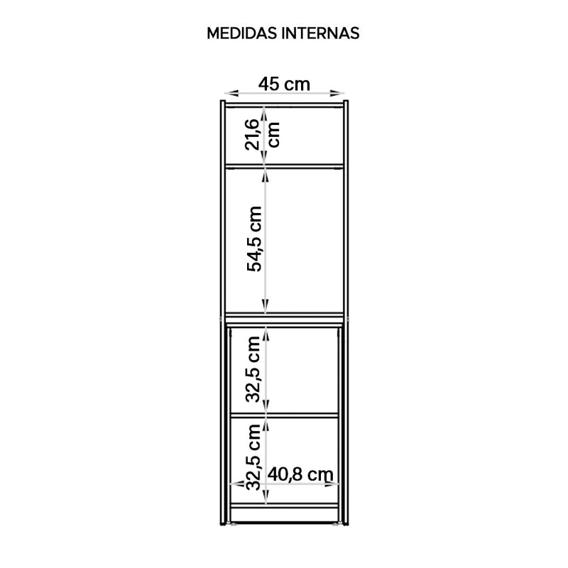 Armário Multiuso Com Mesa Auxiliar Mult Max Caemmun