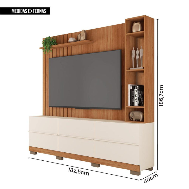 Estante Home Para TV até 70 Polegadas Marrom Space Caemmun