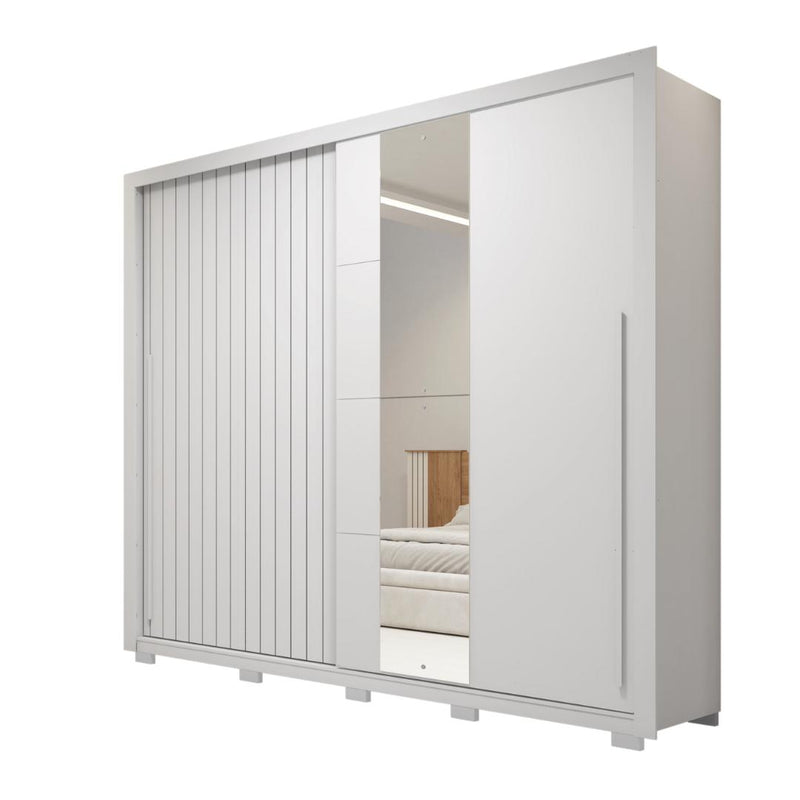 Guarda Roupa Casal 2 Portas 4 Gavetas Romanus Branco Caemmun